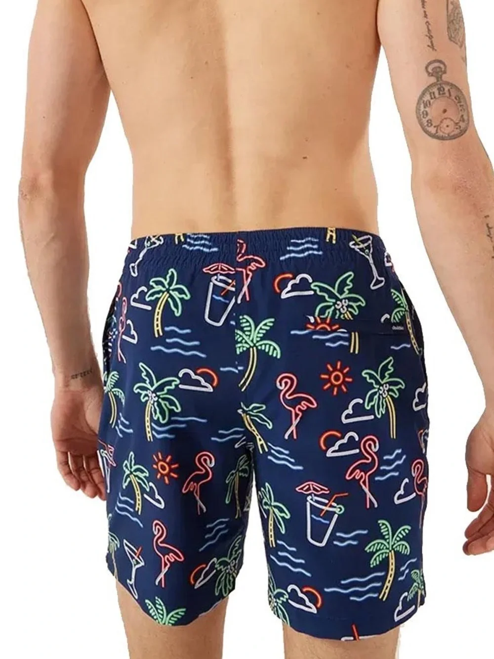 Chubbies The Neon Lights Classic Trunks Large Shorts Size Medium 6” No Liner